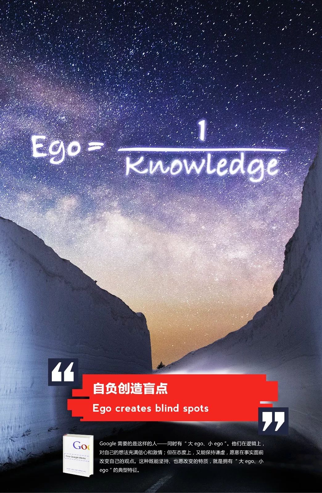 視覺(jué)海報(bào)-自負(fù)創(chuàng)造盲點(diǎn)